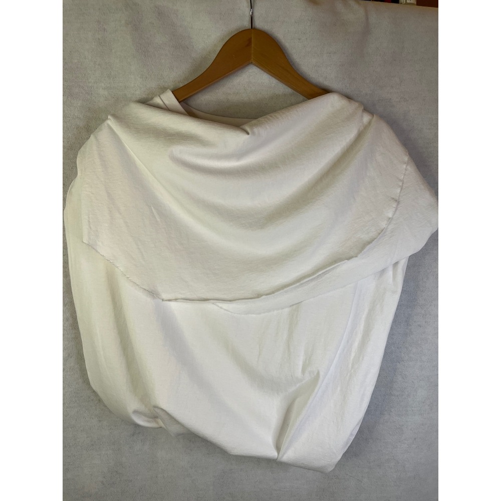 Frank & Eileen Cory Vintage Muscle Tee Maxi Dress Raw Edge Hem White Sz XL - Picture 8 of 10